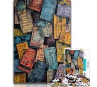 Paris Collage Adult Puzzles 1000 Pieces,Help The Brain Exercise Addictive Toys to Cultivate Patience Unique Challenge Game 75x50cm