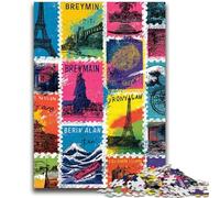 Paris Collage JigsawPuzzle 1000 Pieces for Adults,Challenging To Complete But Fun And Humorous Unique Home Decor And Gifts (50x75cm)