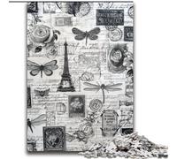 Paris Collage JigsawPuzzle 2000 Pieces for Teenagers, for And 14 Years And over Brainteaser Family Games Christmas Birthday Gifts (70x100cm)