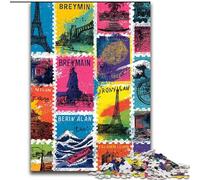 Paris Collage Puzzles for Adults 1000 Pieces, Suitable for Ages 14 And Up Toy Wall Decor Birthday And Unique Gifts (50x75cm)
