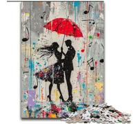 Paris Dancer Graffiti 1000 Pieces Jigsaw Puzzle For Adults Teens, for Age 14+ Game Wall Decoration Unique Gifts for Birthday And Christmas (50x75cm)