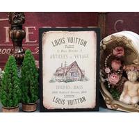 Paris Decor, Vintage French Luggage Sign, Rustic Tuscan, French Country, Paris Bedroom, Victorian French, London Paris Vintage Sign for Home Kitchen Cafe Bar Restaurant 8x12 inch