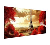 Paris Diamond Painting Kits, Autumn Large Diamond Art for Adults, 5D Full Drill Diamonds Painting Crystal Art Embroidery Kit, DIY Gem Arts Paintings Set for Gifts, Room Home Decor 80x30cm Model,D-18
