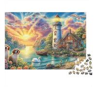 Paris Dog 300 Piece Beautiful Pictures Jigsaw Puzzle for Adults Fun Decoration Toy Intellectual Game Stress Relief Education Game Relaxation And Intelligence (300pcs (40x28cm))