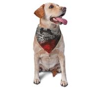 Paris Dog Bandana Pet Scarf Accessories for Small Medium Dogs Cats Photo Prop, Triangle Pet Bandanas Adjustable Puppy Bib Washable Dog Kerchief Puppy Neckerchief
