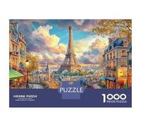 Paris Dream Jigsaw Puzzles for Adult Educational Game The Impossible Challenge 1000 Pieces Cute Difficult Hard Jigsaw Puzzles for Man And Woman with Letters on Back 38x26cm/1000pcs