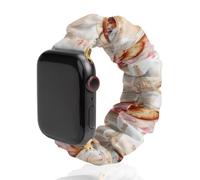Paris E-iffel Tower Coffee Fashion Scrunchie Watch Strap Compatible with IWatch Series 1 2 3 4 5 6 Elastic Replacement Band