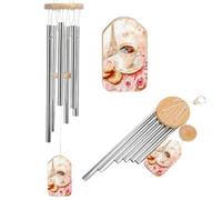 Paris E-iffel Tower Coffee Funny Metal Wind Chimes Chinese Traditional Windchimes Deep Tone Outdoor Decor Gifts for Garden Yard