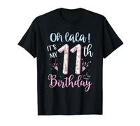 Paris Eiffel Tower 11th Birthday Shirt Girl Born In 2012 T-Shirt