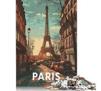 Paris Eiffel Tower 500 Pieces Jigsaw Puzzles for Adults | Puzzles 500 Piece for Adults Teens Puzzle | Puzzles | Gifts 500pcs (52x38cm)