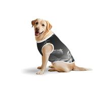 Paris Eiffel Tower And Cloudprint Medium Large Pets Vest Breathable Cozy Home Party Sleeveless Tank Top T-Shirt