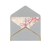 Paris Eiffel Tower Flowers Blooming Greetings Romantic Card With Envelopes, Send To A Close Friend,Phnom Penh Pearl Paper Greeting Card
