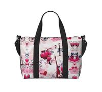 Paris Eiffel Tower France Duffel Bags for Traveling - Lightweight Personal Item Travel Bags, Gym Bags for Men and Women, Black, One Size