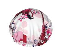 Paris Eiffel Tower France Print DoubleShower Cap Bathing Shower Caps Ladies Men Shower Caps Salon Home Use