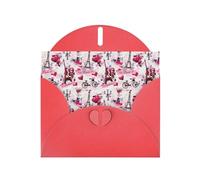 Paris Eiffel Tower France Printing Holiday Happy Birthday Cards Gift With Envelope And Note Tag For Women Men Wife Mom Husband