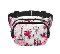 Paris Eiffel Tower France Unisex Fashion Waist Packs, Stylish Fanny Packs for Workouts, Running, Traveling, and Hiking