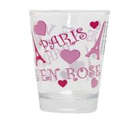 Paris Eiffel Tower & Hearts Collage Shot Glass