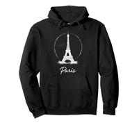 Paris Eiffel Tower Minimalist Travel Souvenir Pullover Hoodie