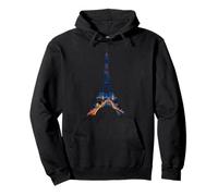 Paris Eiffel Tower Night View City Lights Art Pullover Hoodie