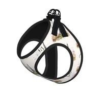 Paris Eiffel Tower Pet Leash Vest For Small Dogs Cats Reflective Adjustable Soft Outdoor Walking Hiking Training