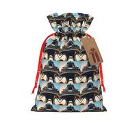 Paris Eiffel Tower Picture Print Gift Drawstring Bags For Birthday Season Decor Present Sacks Party Festive Favors