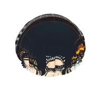 Paris Eiffel Tower Picture Print Reusable Spa Salon Shower Cap For All Hair Lengths With Lining Elastic Band