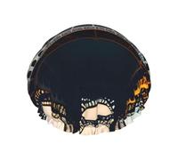 Paris Eiffel Tower Picture shower caps with a double layer of, hold your hair well whether using them while showering or taking bath.