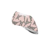 Paris Eiffel Tower Pink print Golf Iron Head Covers with Thick Protective Design Easy On Off Scratch Resistant Fit All Brands Irons