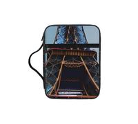 Paris Eiffel Tower Print Bible Storage Bag For Men Women Waterproof Religious Organizer Scripture Holder