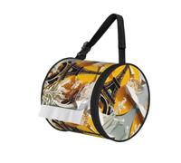 Paris Eiffel Tower Print Cylinder Bathroom Tissue Holder With Buckle Strap, Portable Paper Case For Road Trips
