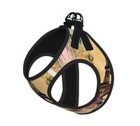 Paris Eiffel Tower Print Dog Harness Adjustable Walk Puppy Harnesses Leash Clips Pet Harnesses Training Pet Vest