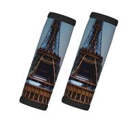 Paris Eiffel Tower Print Handles Protection Luggage Handle Wrap Grips 2 Packs Suitcase Identifiers Soft Grip