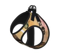 Paris Eiffel Tower Print Pet Leash Vest Reflective Adjustable Soft Mesh Vest Breathable For Daily Walks