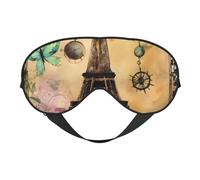 Paris Eiffel Tower Print Versatile Eye Mask Full Coverage Sleep Aid Lightweight Breathable Travel Camping