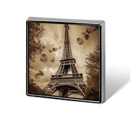 Paris Eiffel Tower Square Lapel Pins Backpack Pin Cute Brooch Decoration Brooches for Women Men Fashion Button Badges for Hat Backpacks Purses Jackets Shirt Suit