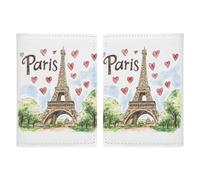 Paris Eiffel Tower Travel Passport Wallet Credit Card Holder Cover Case Protector