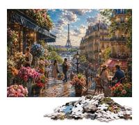 Paris Eiffel Tower Wooden Jigsaw Puzzle 1000 Pieces, Travel Art Gift