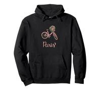 Paris Floral Bicycle Travel Abroad Study Romantic French Pullover Hoodie