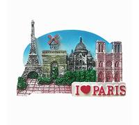 Paris France 3D Fridge Magnet,Paris souvenir Sticker, Home & Kitchen decoration magnetic sticker Paris France refrigerator magnet travel souvenir gift