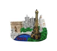 Paris France 3D Landmark Fridge Magnet Souvenir Gift,Resin Handmade Paris Refrigerator Magnet Home & Kitchen Decoration Collection