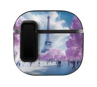 Paris France E-iffel Tower Spring Compatible with AirPods 4 Case Cover with Button Protector