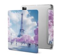 Paris France E-iffel Tower Spring Compatible with iPad Pro 2020/iPad 2020/2020 Air 4/Pro 2021 Protective Case