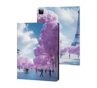 Paris France E-iffel Tower Spring Compatible with iPad Protective Case iPad Pro 2020/2021/2022 (12.9in)