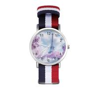 Paris France E-iffel Tower Spring Funny Wrist Watches for Men Women Casual Braided Strap Easy Reader for Work Workout