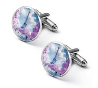 Paris France E-iffel Tower Spring Men's Cufflinks Alloy Cuff Link Classic Shirt Accessories for Party Business Wedding