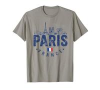 Paris France Eiffel Tower Cityscape Travel Landmark Souvenir T-Shirt
