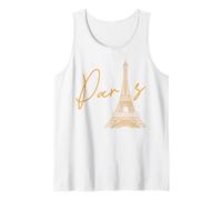 Paris France Eiffel Tower European Travels Voyagers Tank Top