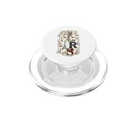 Paris France Eiffel Tower Fashion Lady Chic Vintage Letterin PopSockets PopGrip for MagSafe