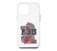 Paris France Eiffel Tower Floral Graphic Design Salut Vous Case for iPhone 12 Pro Max