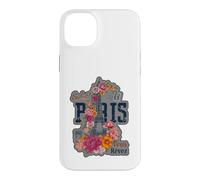 Paris France Eiffel Tower Floral Graphic Design Salut Vous Case for iPhone 14 Plus